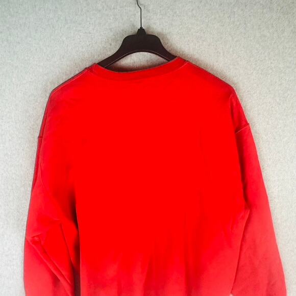 McDonald’s Unisex XL Sweatshirt Holiday Christmas Fa La La Lovin Red Mickey D’s - Picture 11 of 11